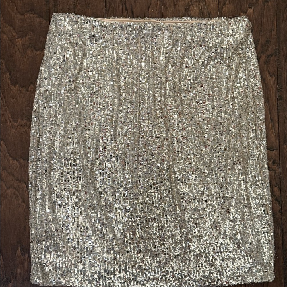 Cable & Gauge Sparkling Silver Skirt
